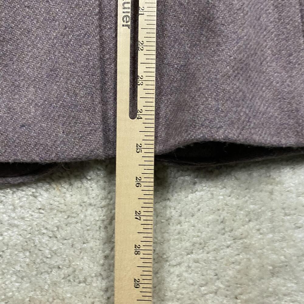 Lauren Ralph Lauren Blazer Jacket Womens 12P Purple Wool Tweed Herringbone - Picture 7 of 8